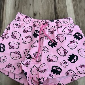 Sanrio Hello Kitty Pink Lounge Shorts SIZE M